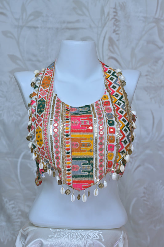 Refined Ethnic Blouse with Subtle Embroidery