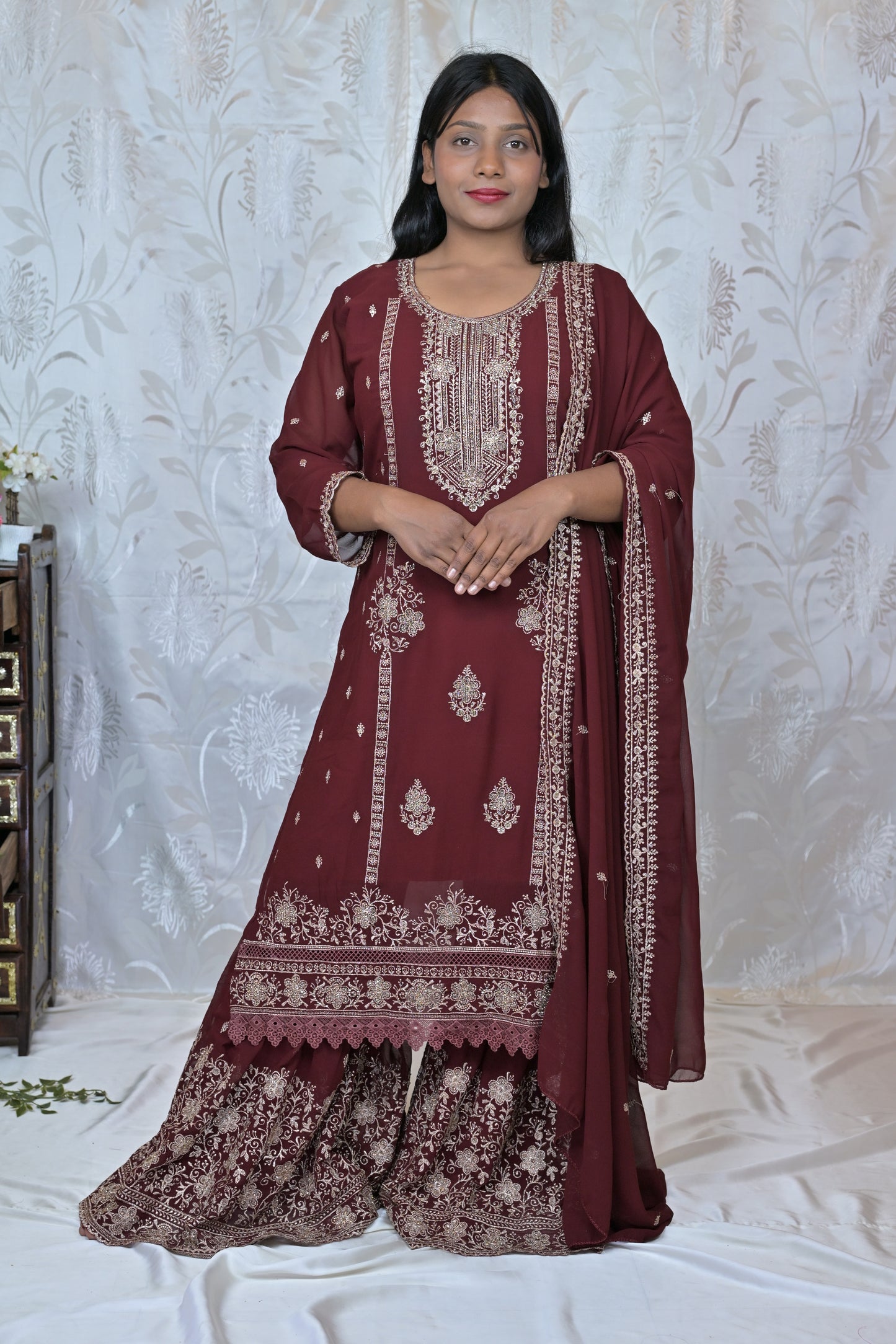 Heavy Party Wear Smooth Set