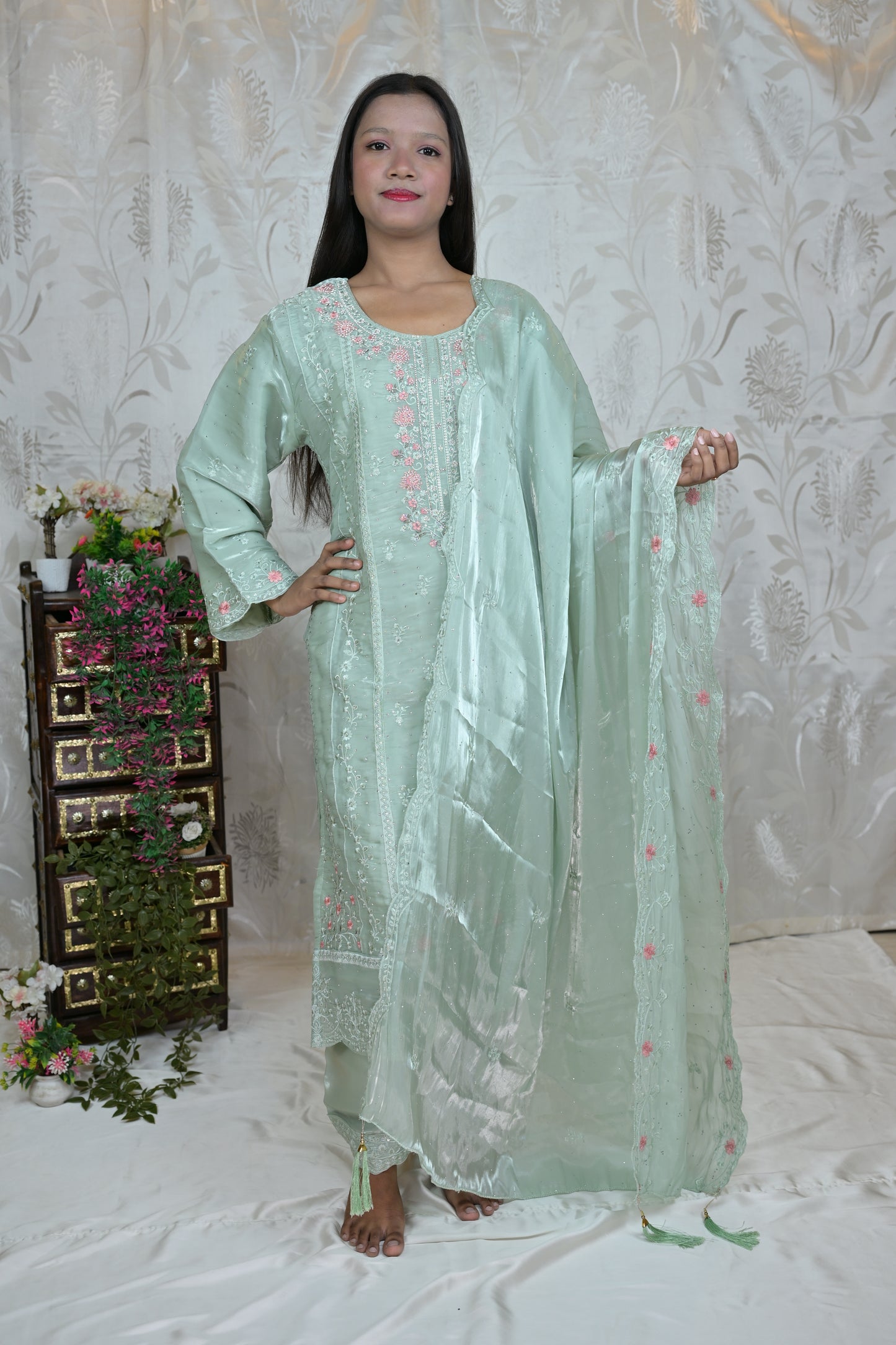 Soft Mint Occasion Wear Set