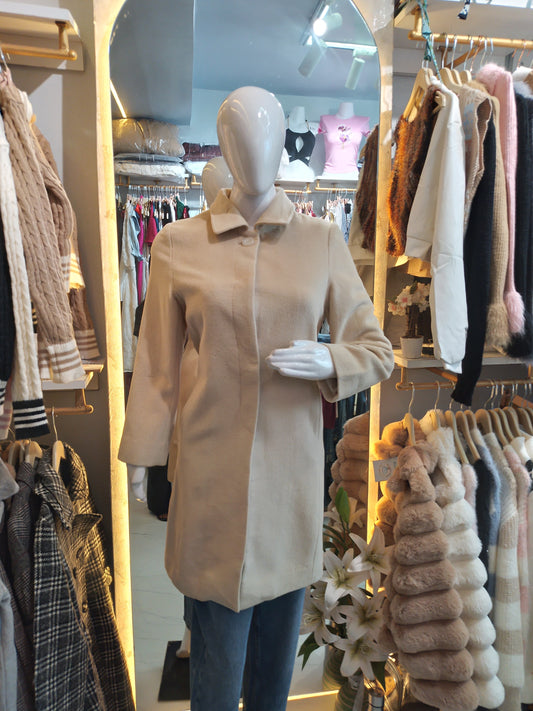 Winter Bloom" Classic Red Single-Breasted Coat