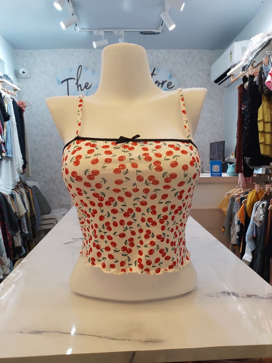 Sweetheart Cherry Print Camisole