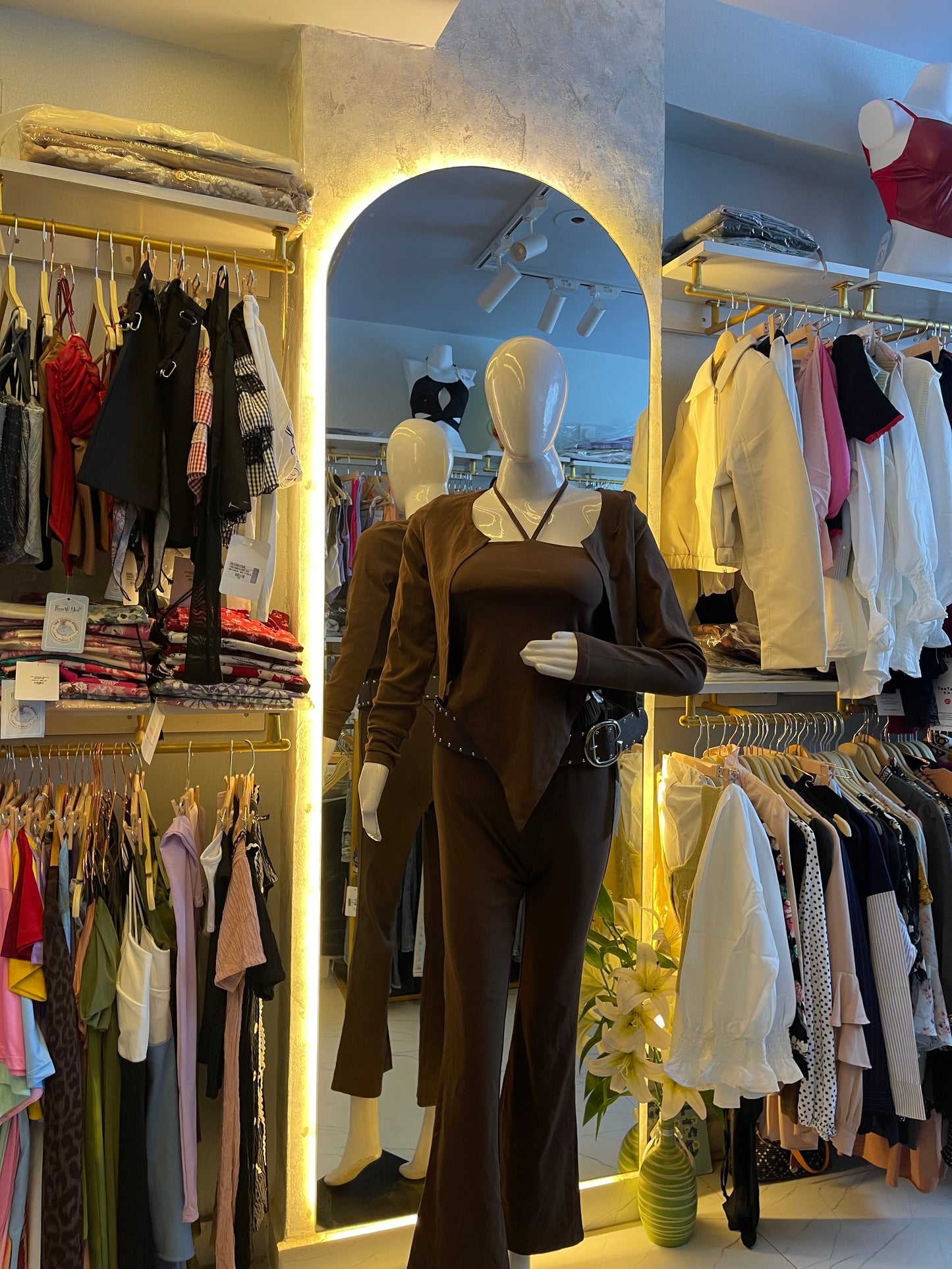 The Urbanista" Three-Piece Convertible Co-ord Set in Mocha