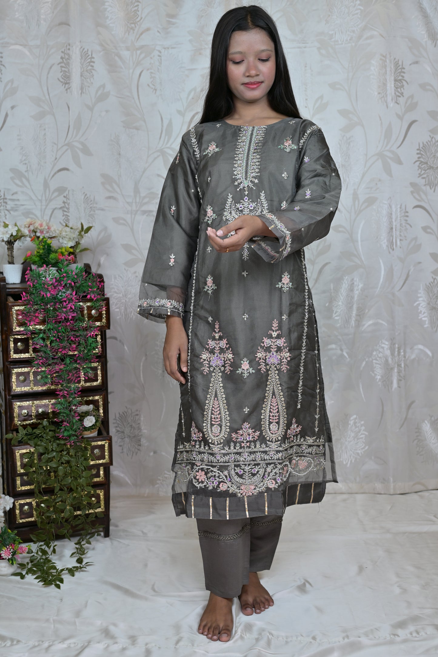 Sheer Grey Elegance Suit