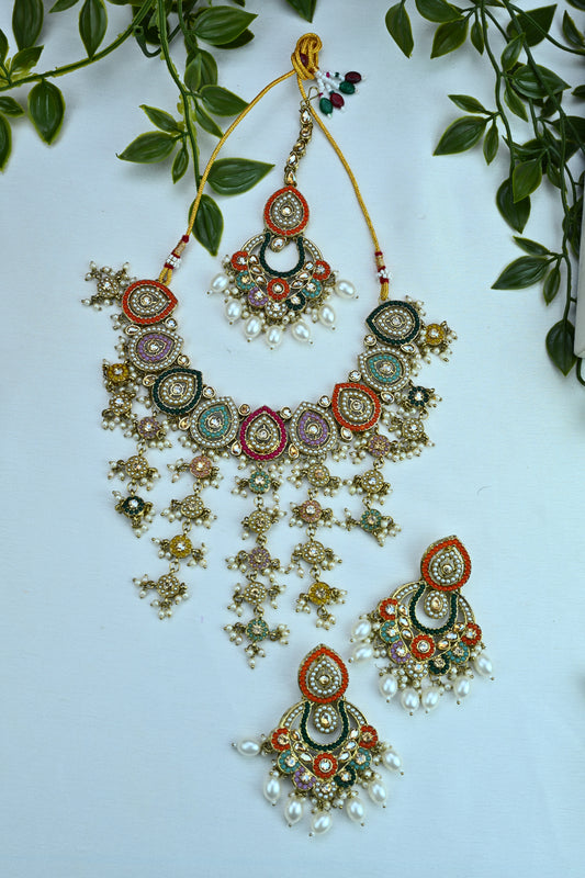 Traditional Kundan & Enamel Set