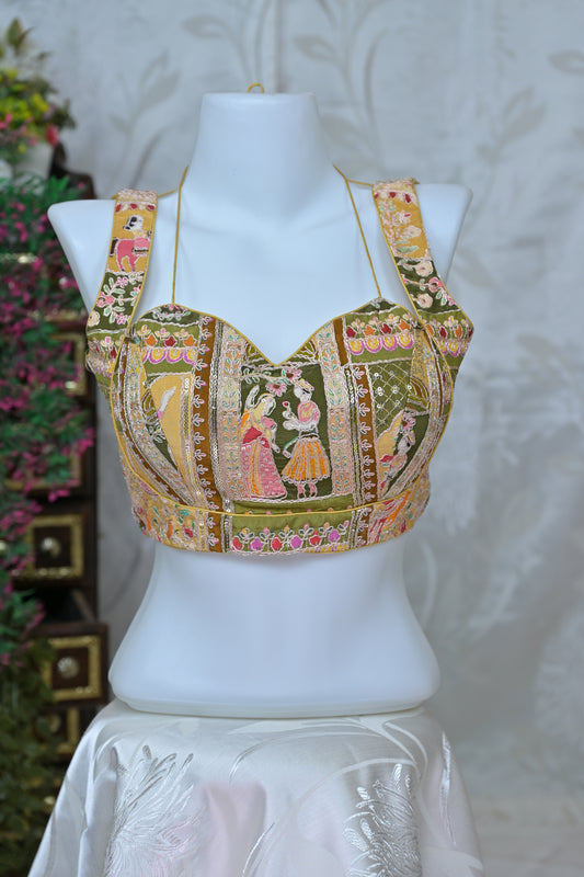 Designer Party Wear Zari Blouse
