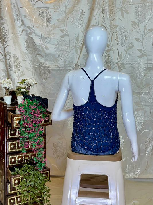 Blue Shimmer Top