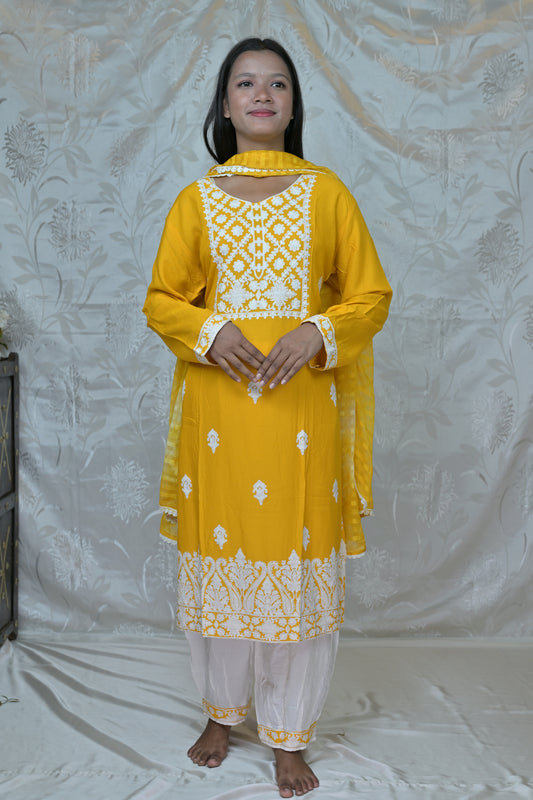 Sunshine Bloom Cotton Suit Set