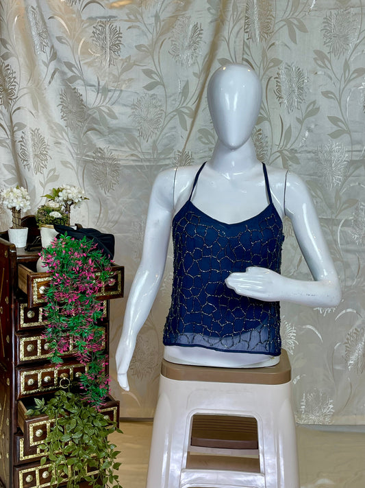 Blue Shimmer Top