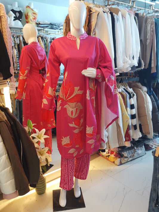 Winter Spice" Kashmiri-Inspired Printed Suit Set