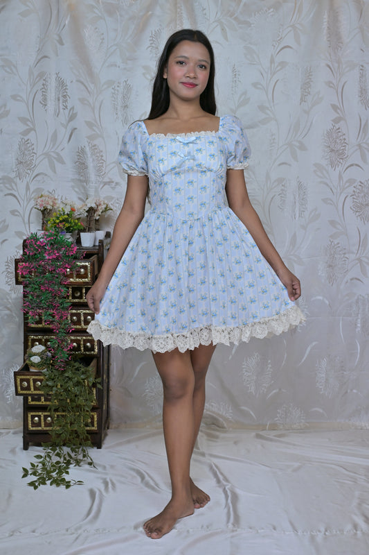Blossom Blue Midi Dress