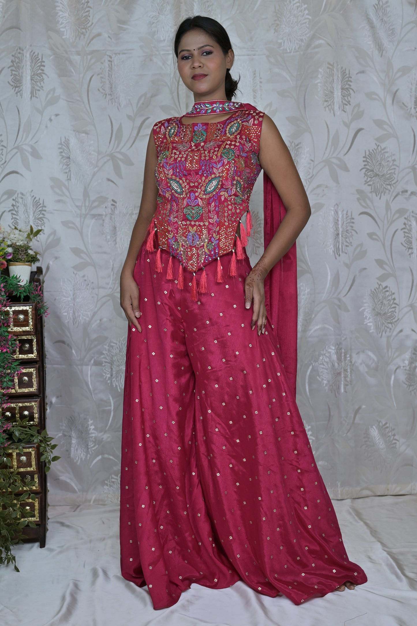 Bold Pink Occasion Wear