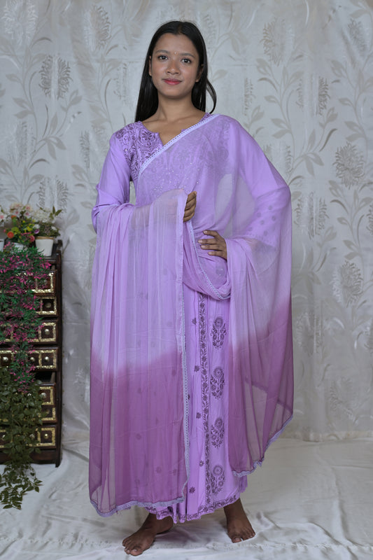 Graceful Lilac Three-Piece Ensemble
