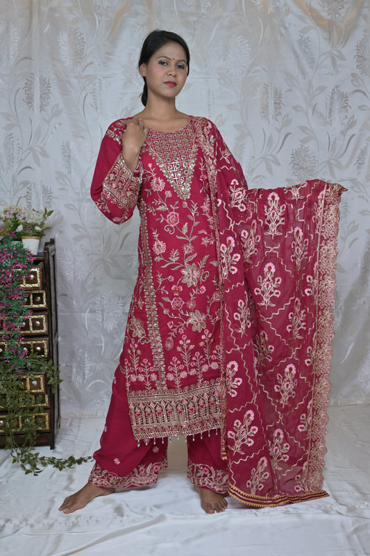 Festive Floral Suit Set