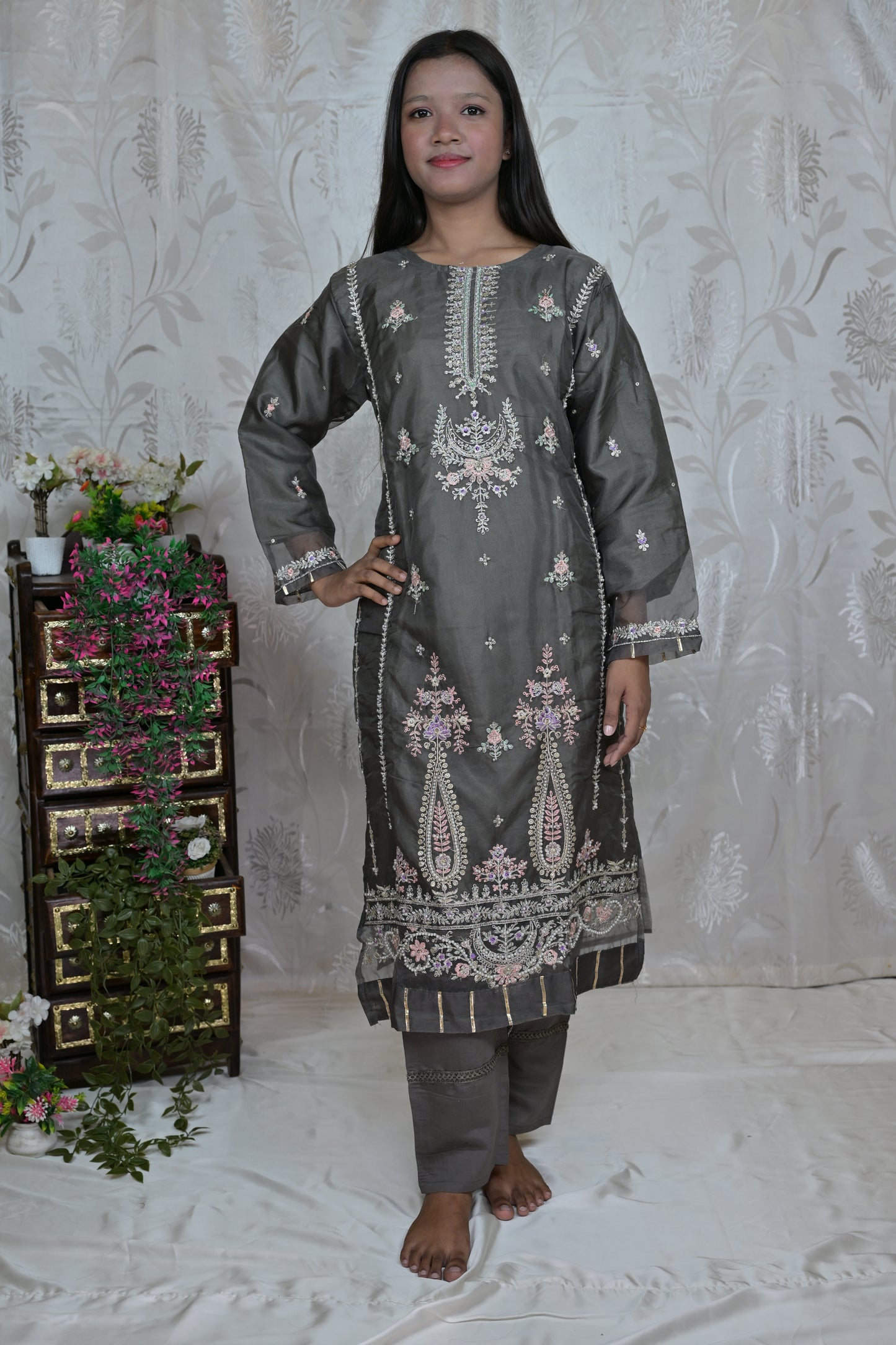 Sheer Grey Elegance Suit