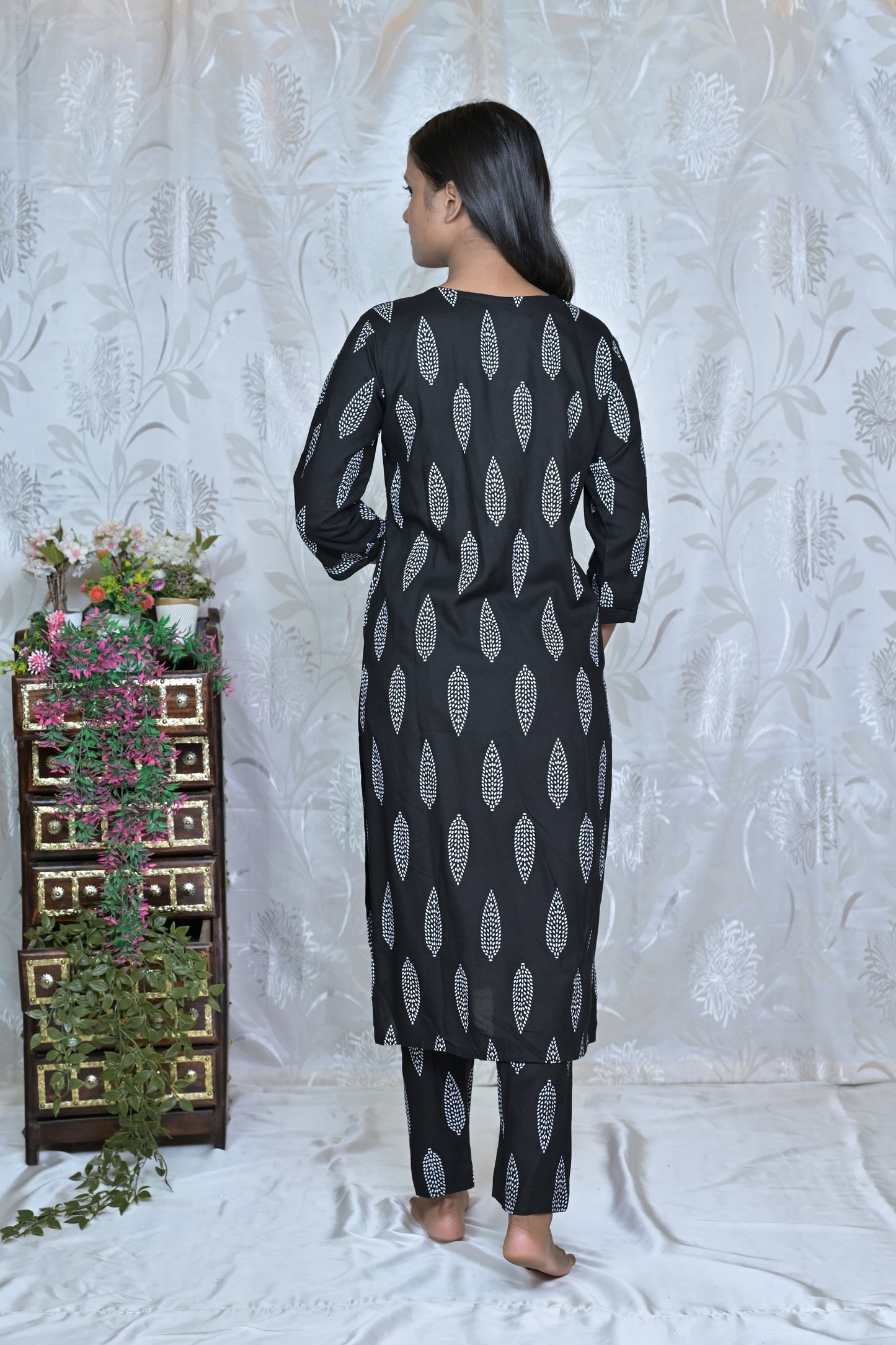 Block Printed Kurta Set with Matching Dupatta