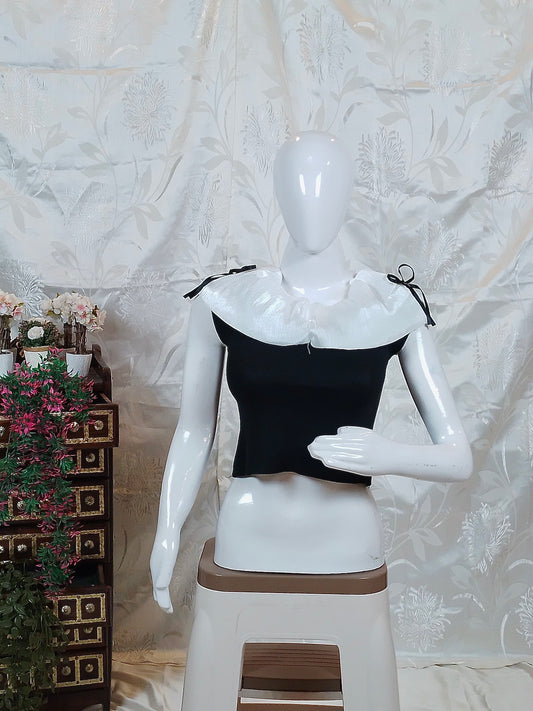 Off-Shoulder Top with Tie Detail