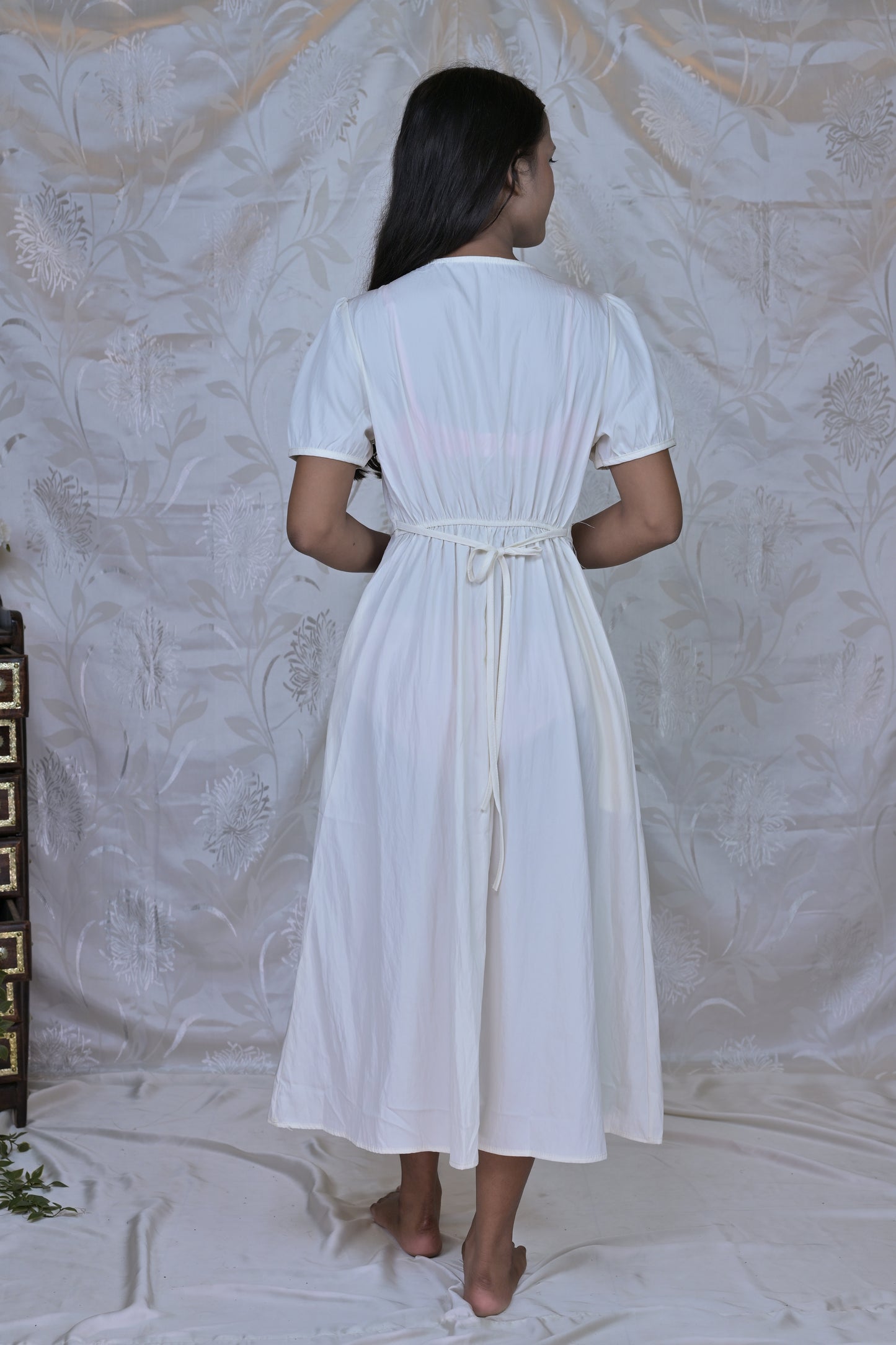 Charming Tiered Button-Front Midi Dress