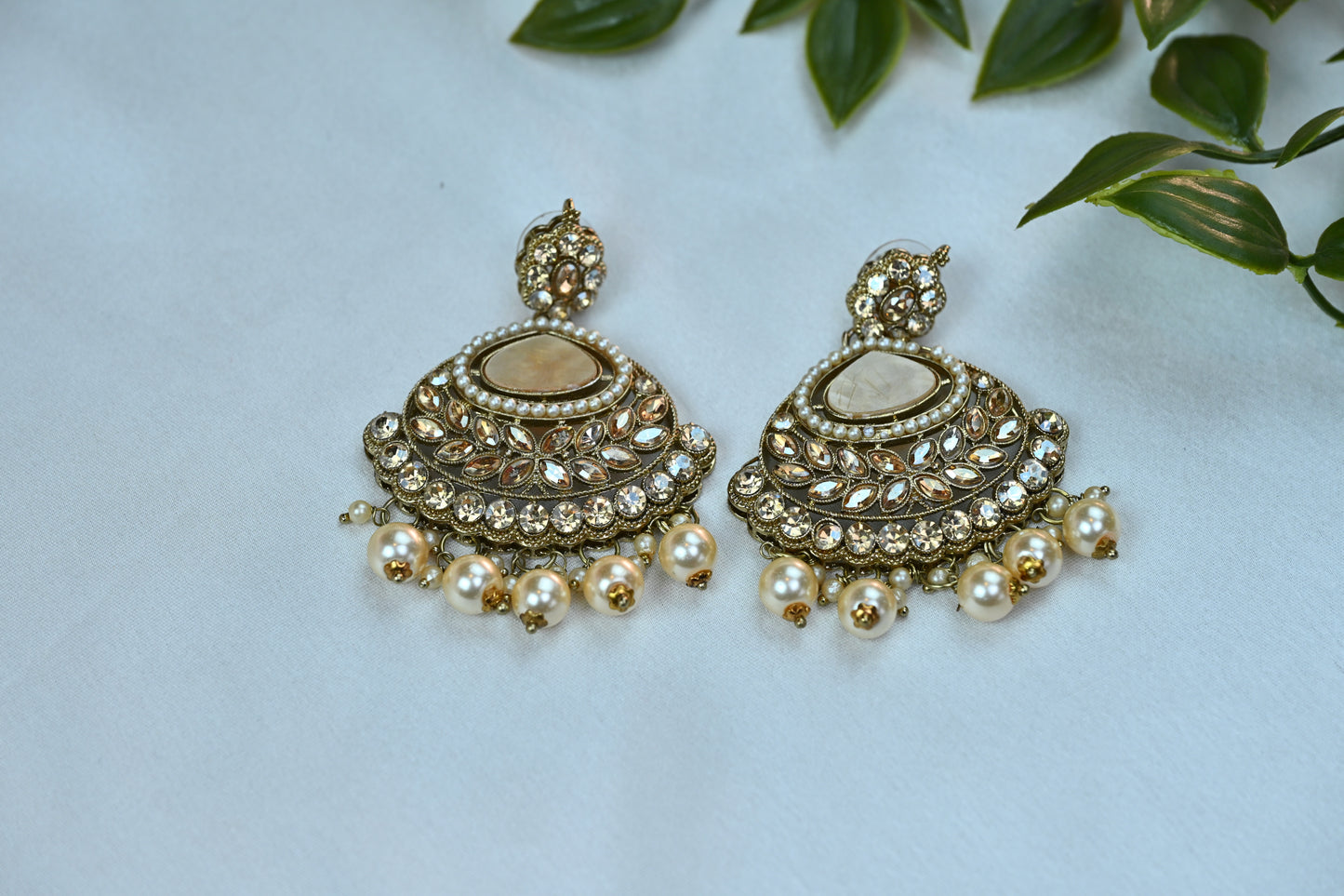 Royal Kundan pearl jewellery set