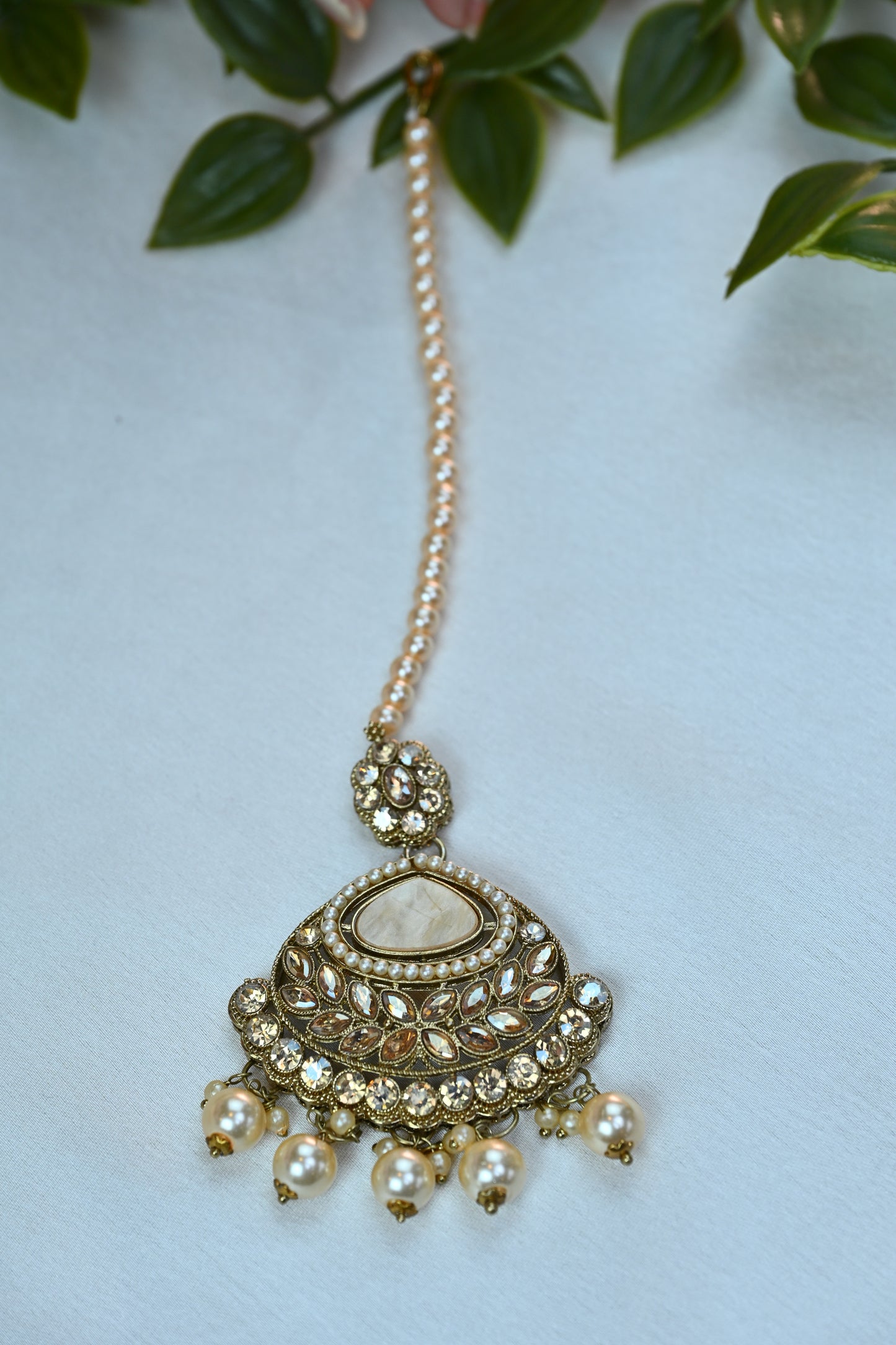 Royal Kundan pearl jewellery set