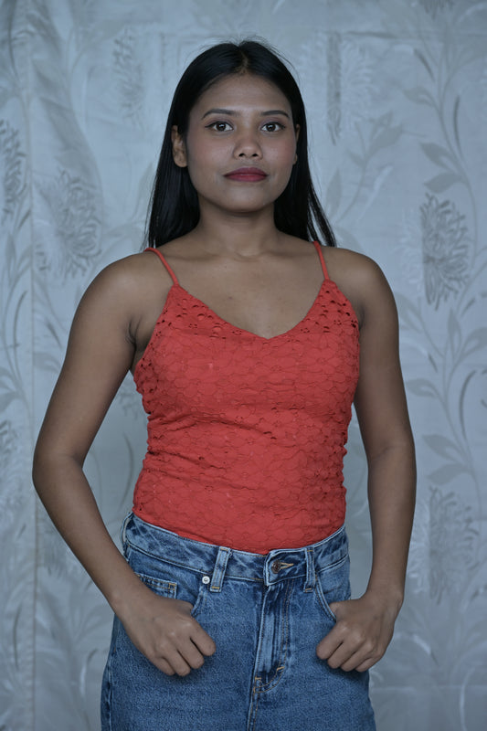 Red Lace Bodysuit