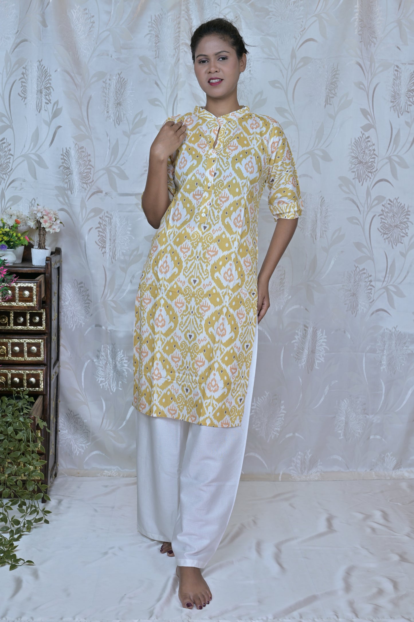 Sunshine Serenity Printed Kurta
