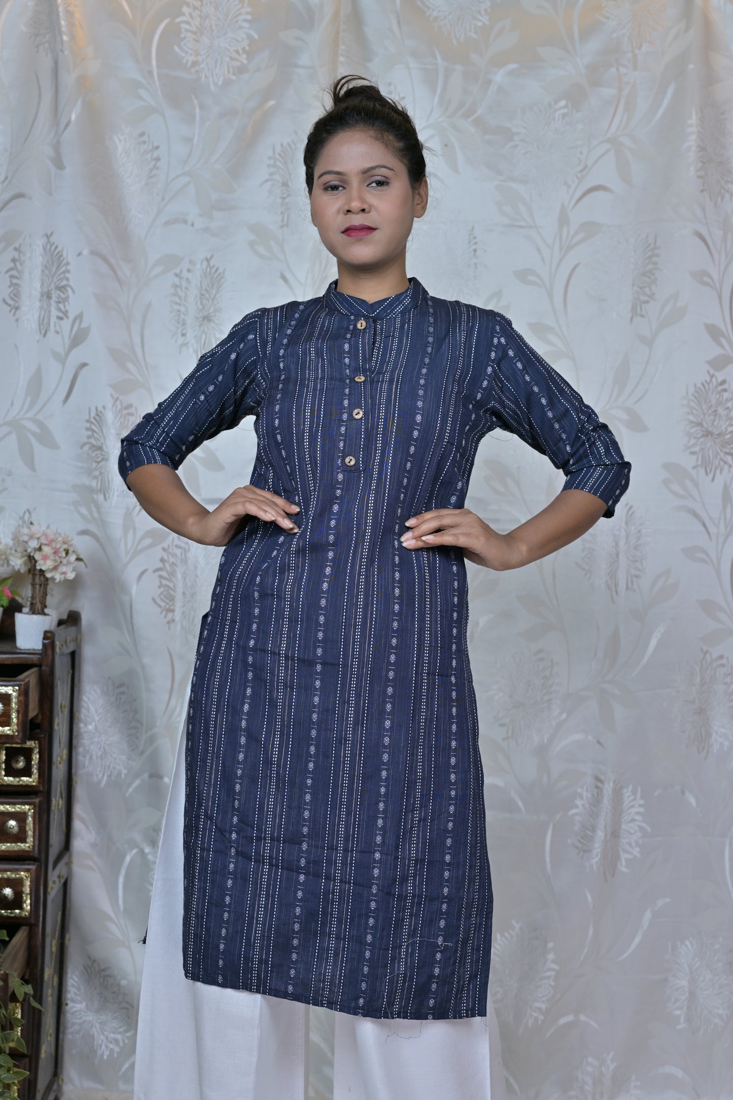 Azure Comfort Striped Kurta