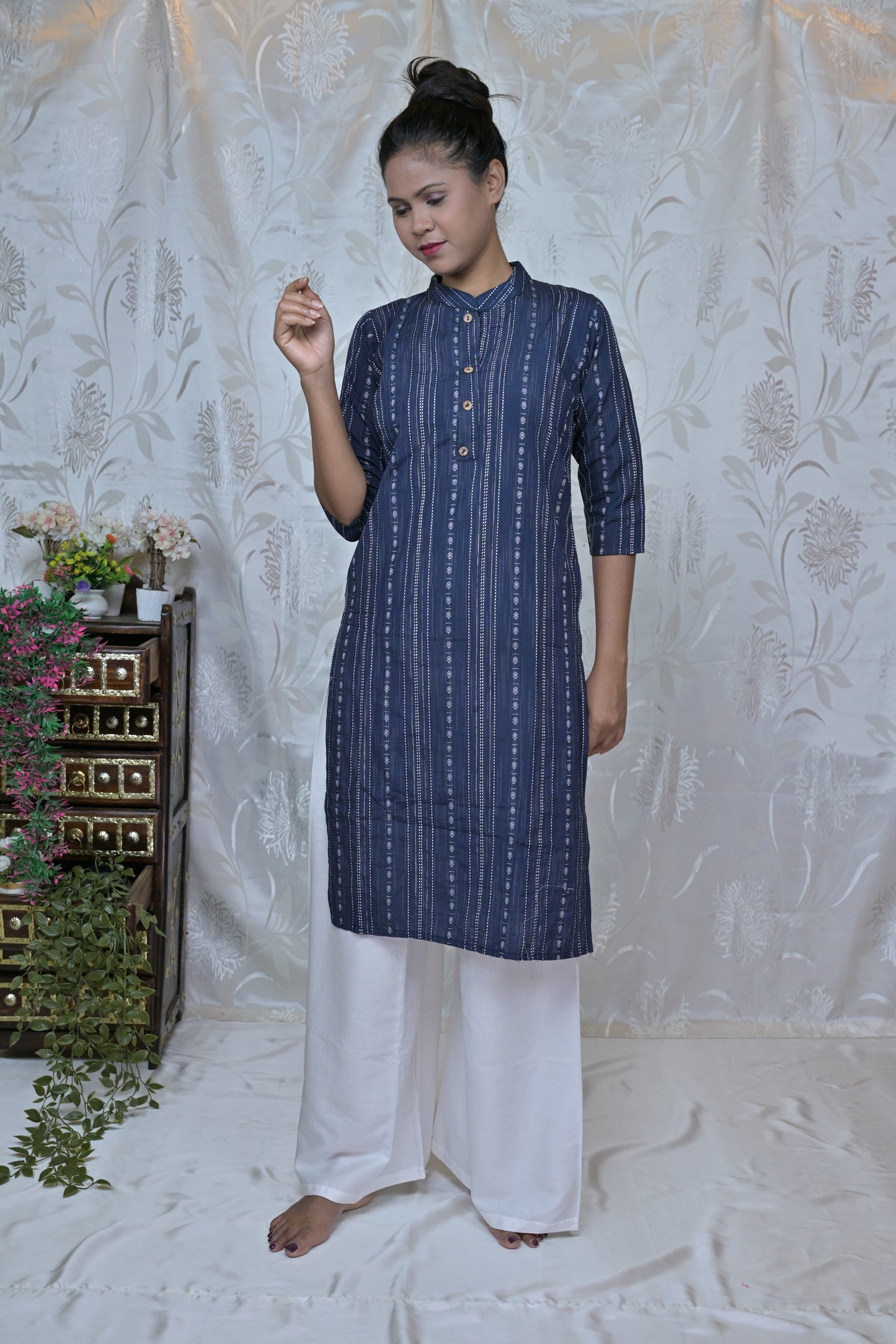 Azure Comfort Striped Kurta