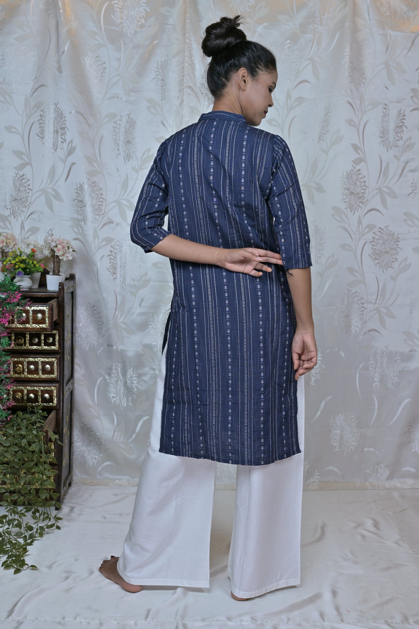Azure Comfort Striped Kurta