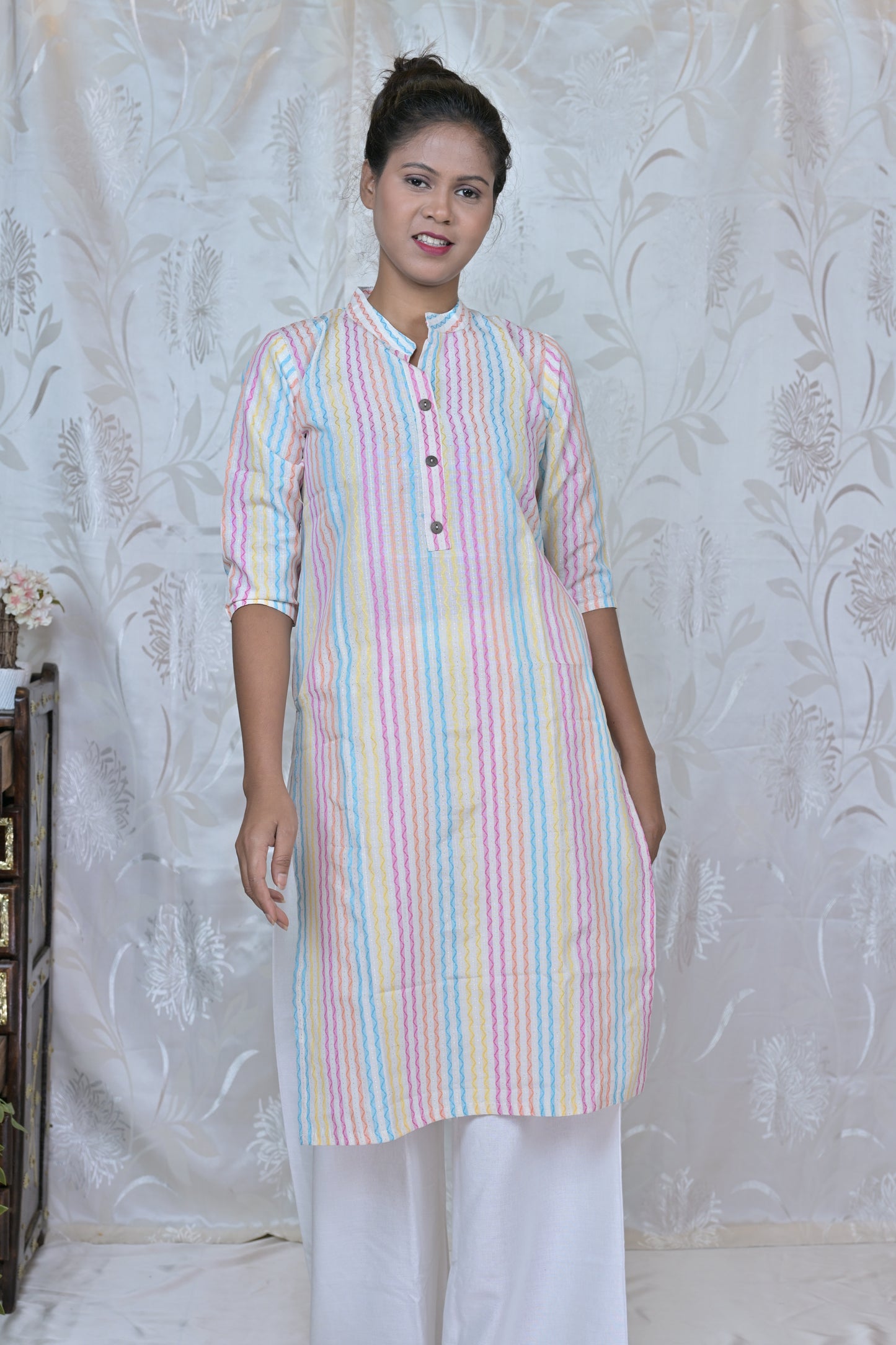Pastel Hues Striped Kurta