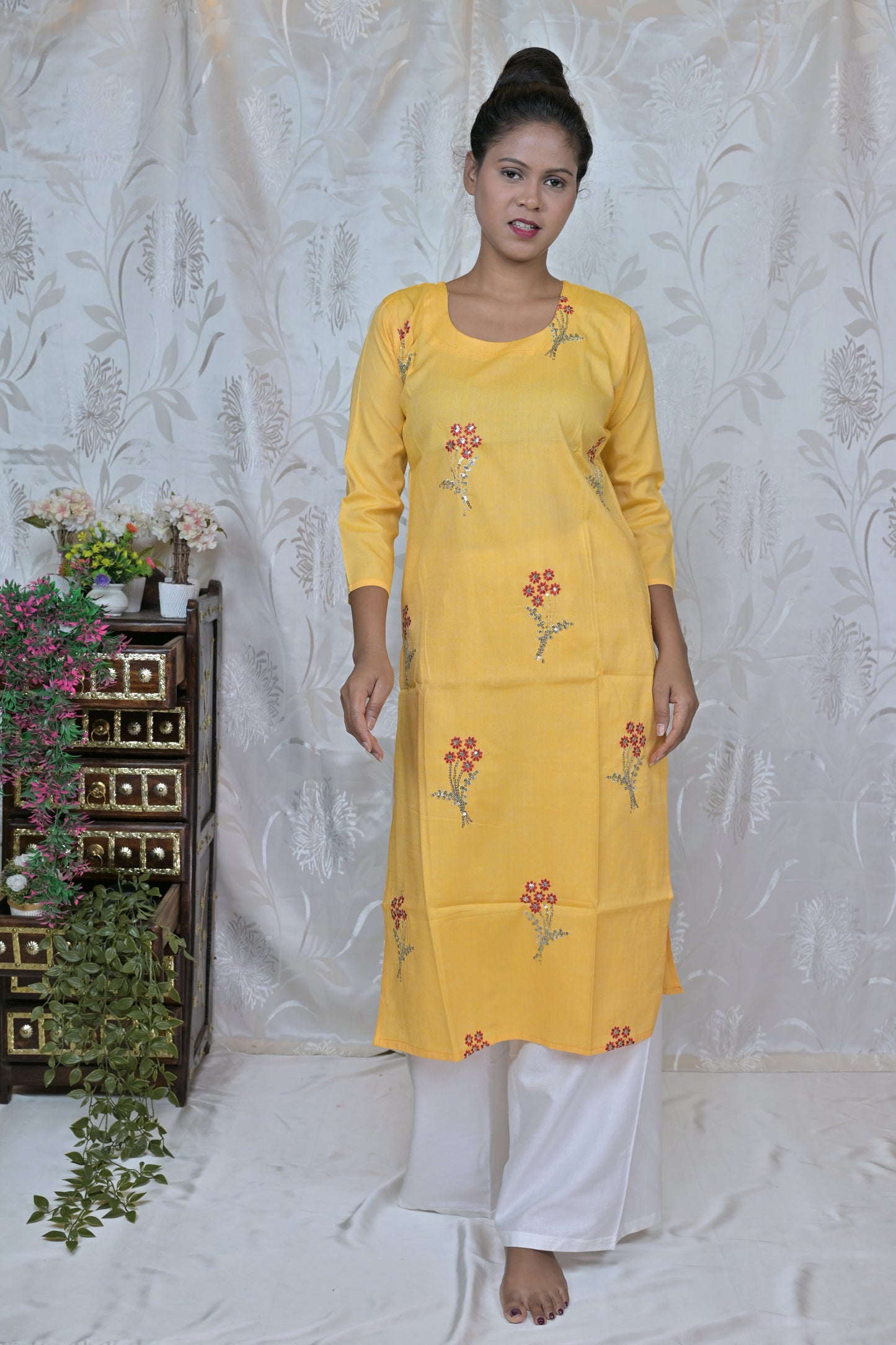 Sunny Meadow Embroidered Kurta