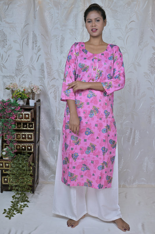 Blush Bloom Comfort Kurta