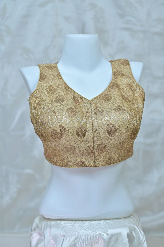 Versatile Golden Party Blouse