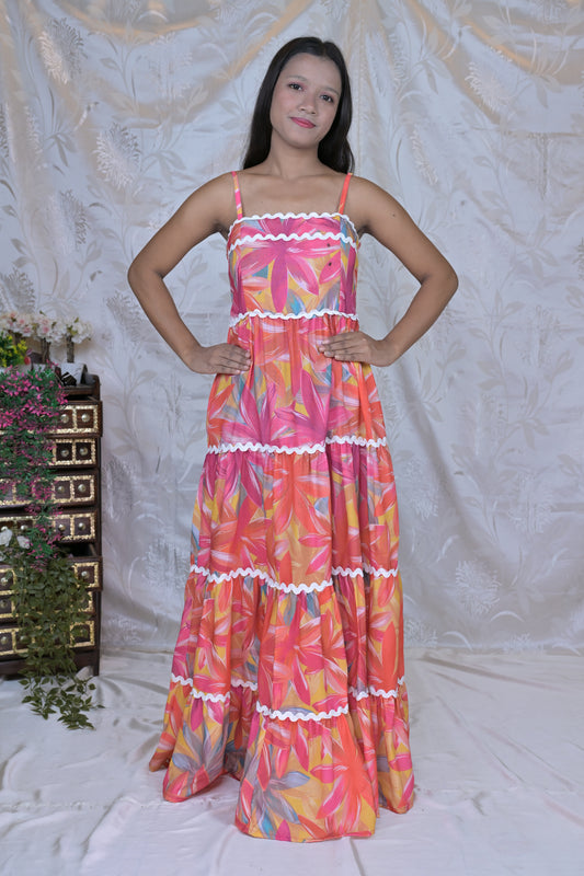 Tropical Breeze Tiered Dress