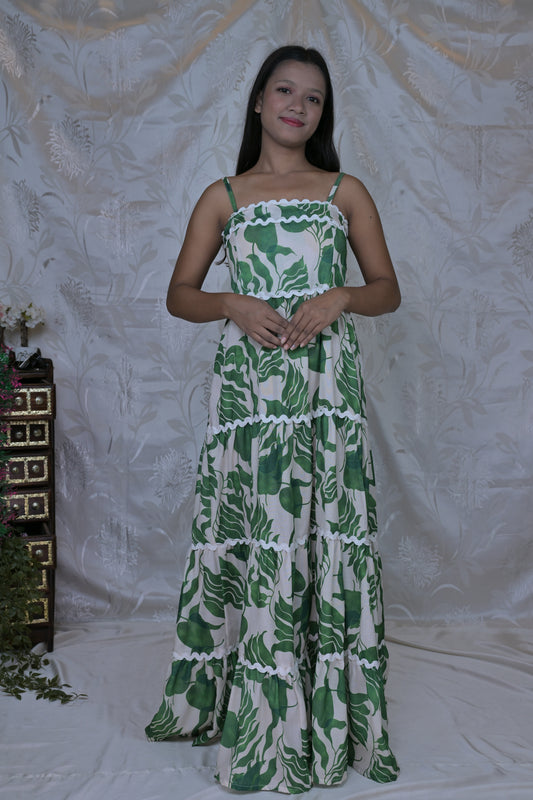 Verdant Isle Tiered Dress