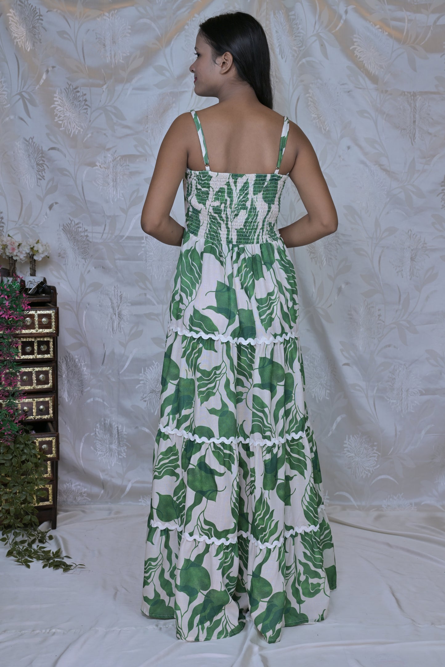 Verdant Isle Tiered Dress
