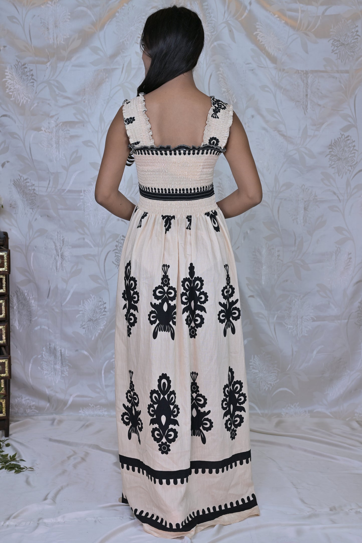 Elegant Bohemian Smocked Dress
