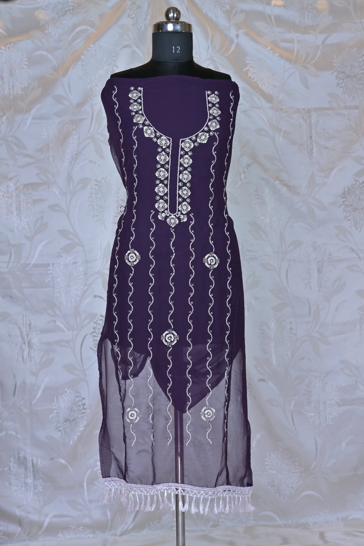 Exquisite Embroidered 3-Piece Suit Material - Unstitched