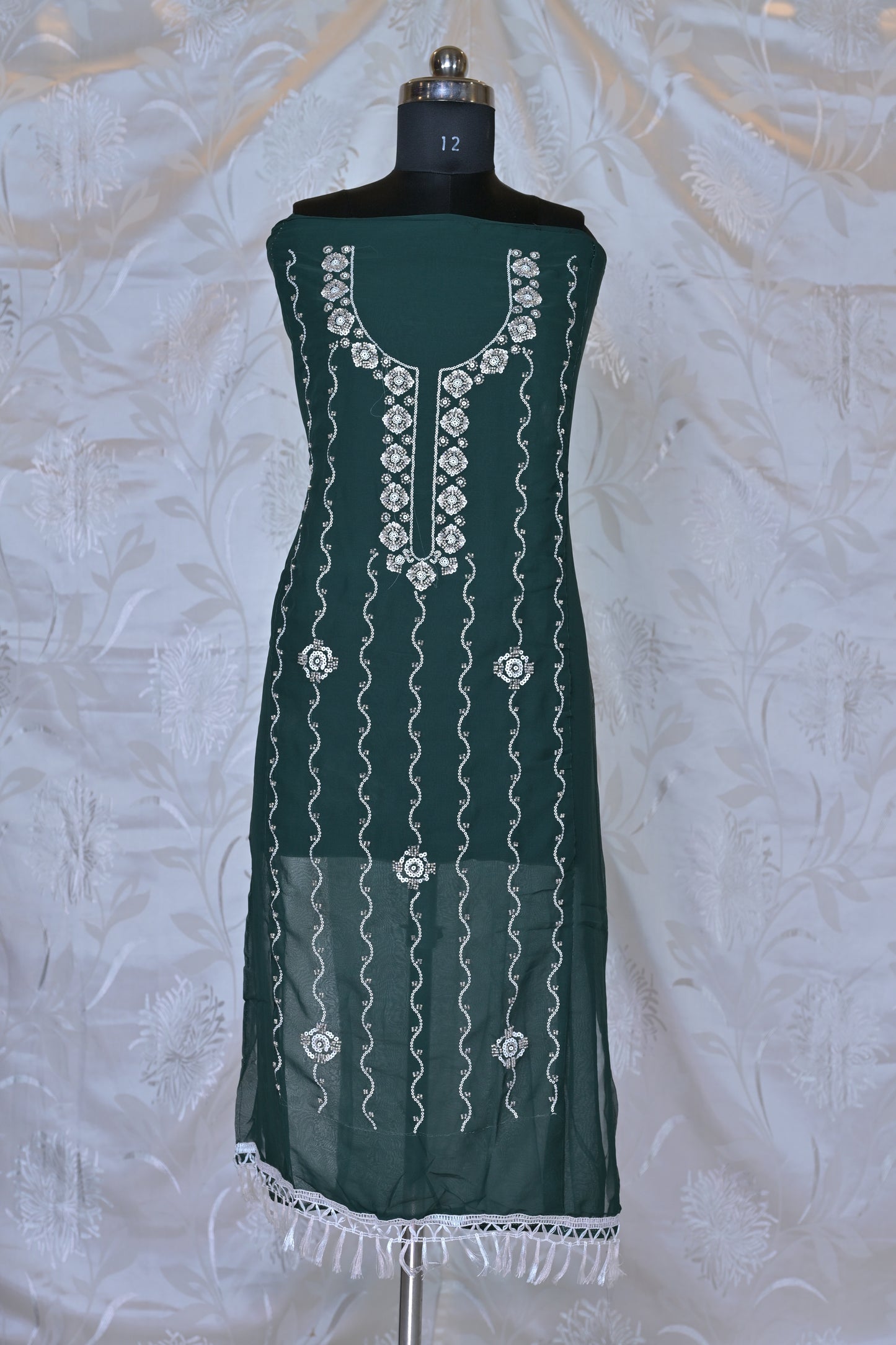 Exquisite Embroidered 3-Piece Suit Material - Unstitched