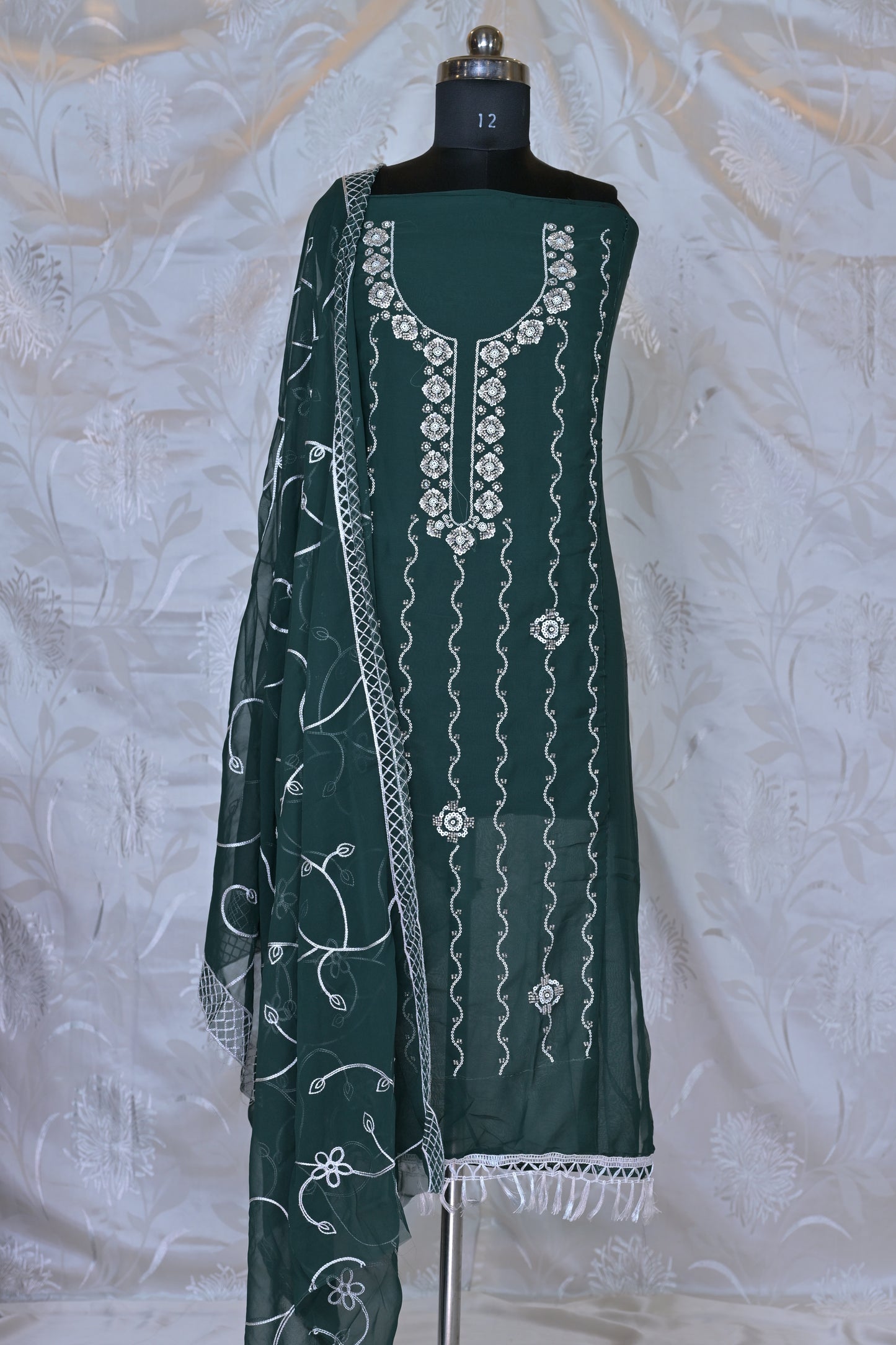 Exquisite Embroidered 3-Piece Suit Material - Unstitched