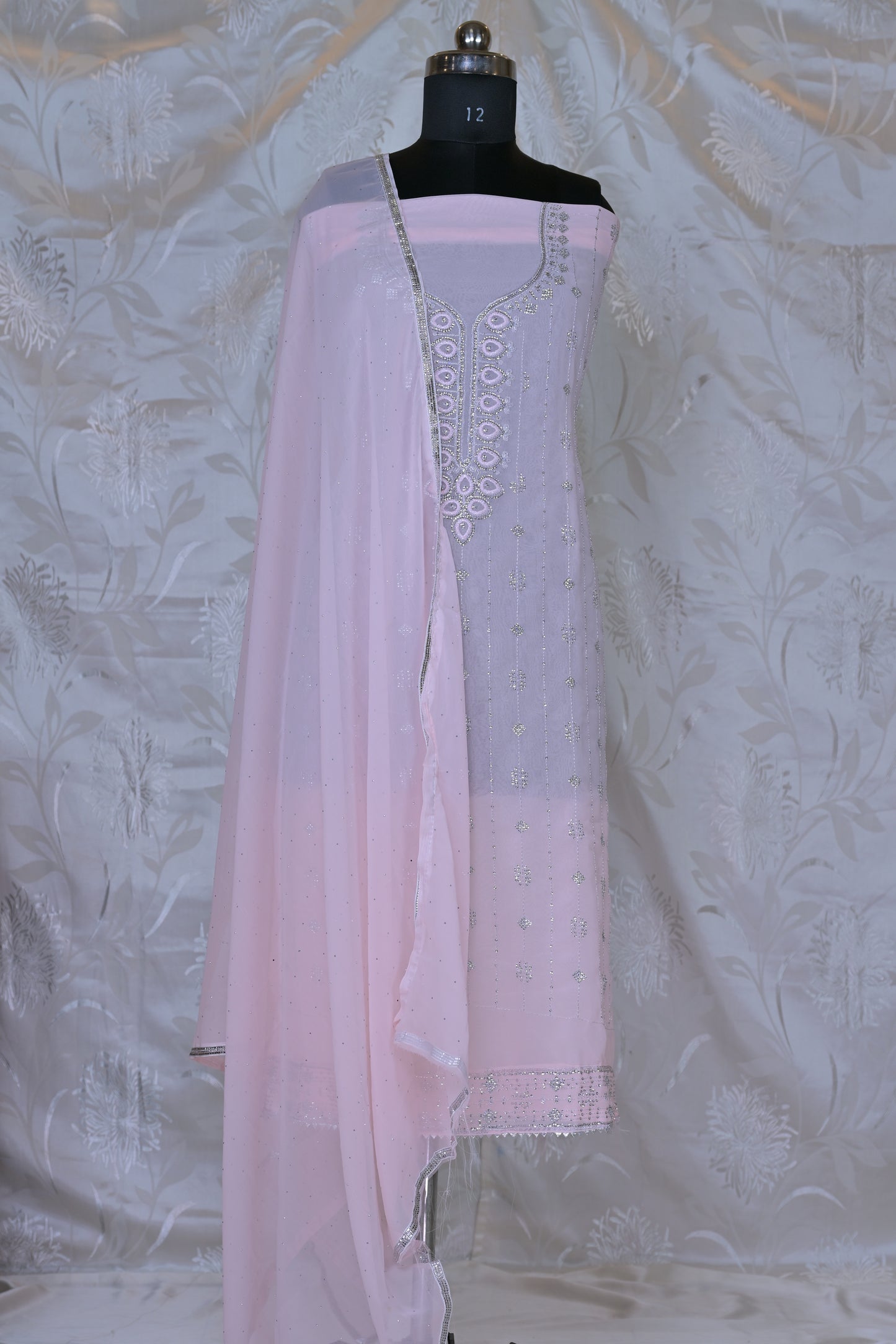 Sparkling & Elegant 3-Piece Suit Material - Unstitched