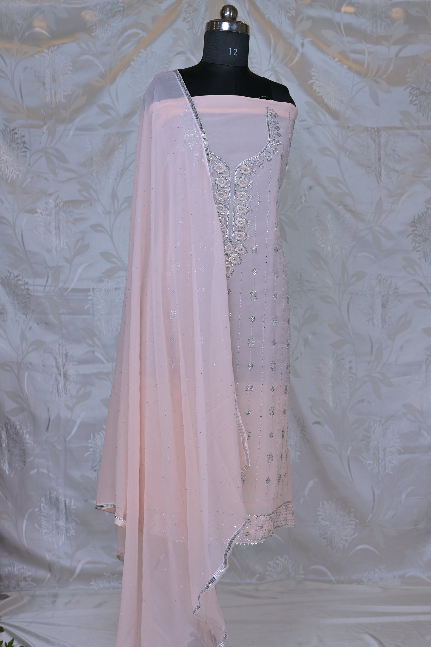Sparkling & Elegant 3-Piece Suit Material - Unstitched