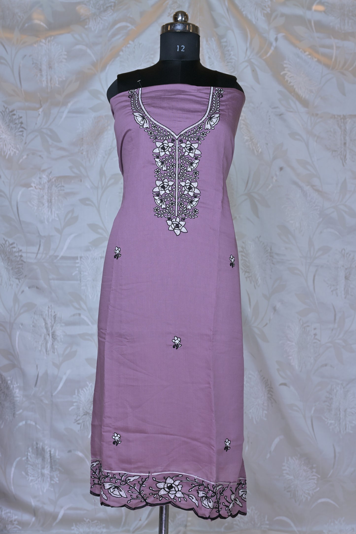 Elegant Embroidered 3-Piece Suit Material