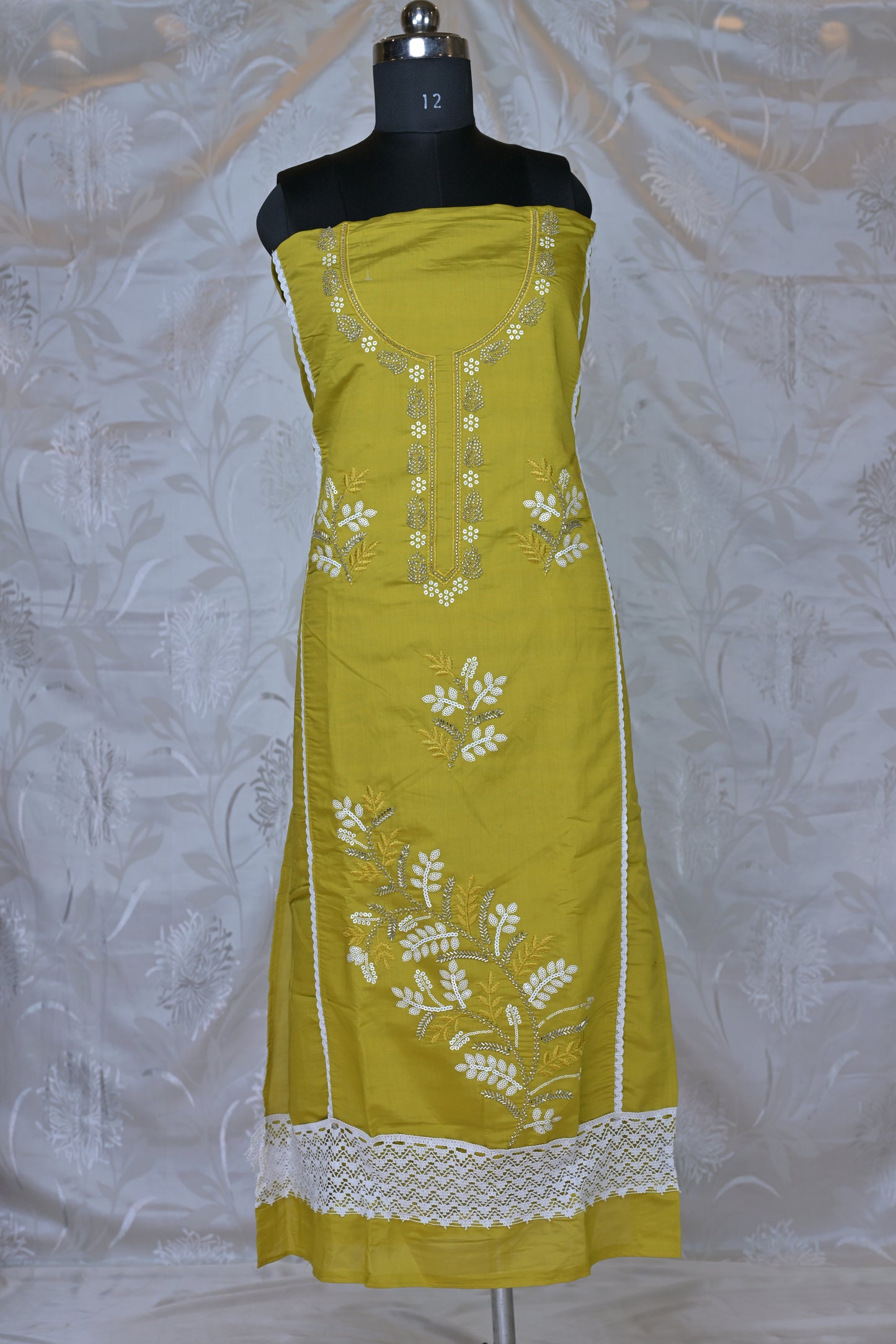 Elegant Embroidered 3-Piece Suit Material