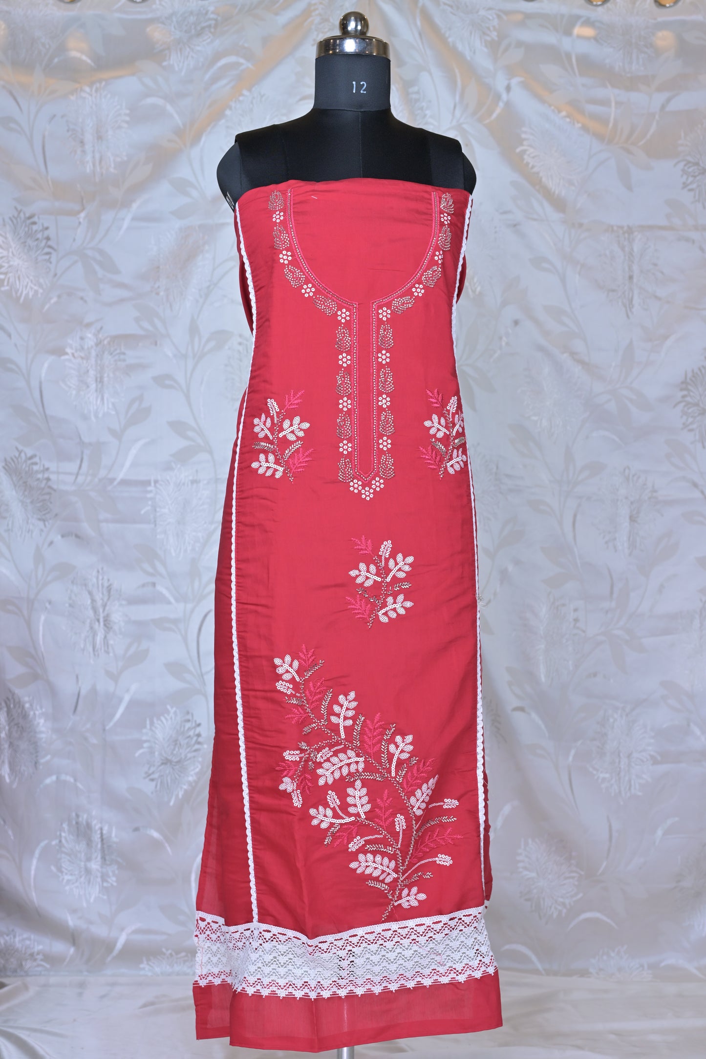 Elegant Embroidered 3-Piece Suit Material
