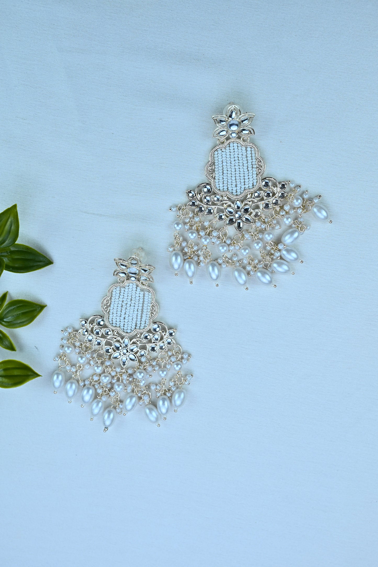 Regal Pearl Jharokha Earrings