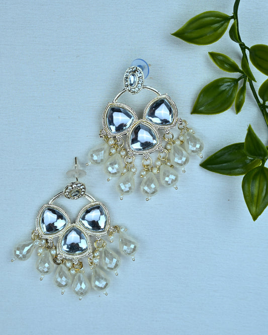 Chandni Mirror Drop Earrings