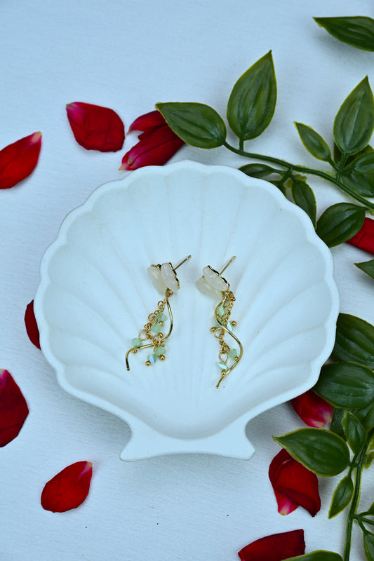 Whimsical Vine Drop Earrings