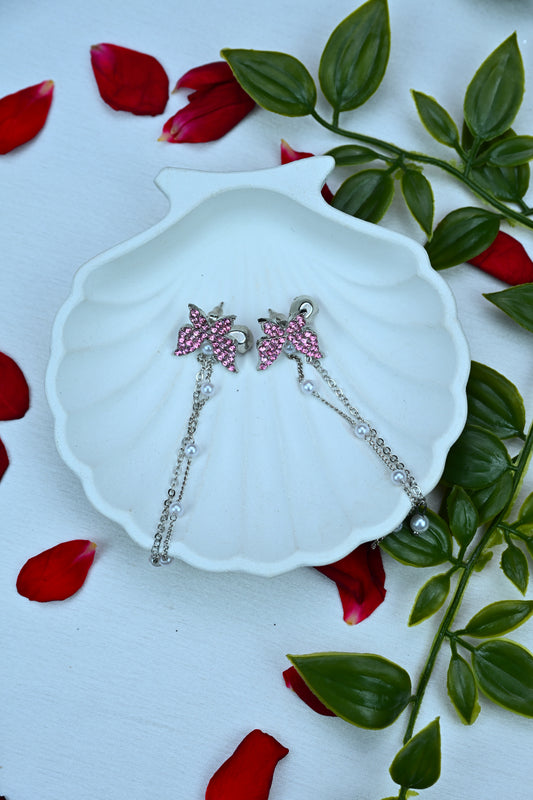 Twilight Butterfly Dangle Studs