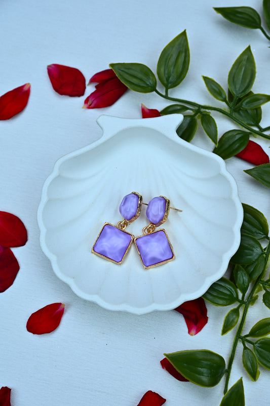 Lavender Luxe Drop Earrings