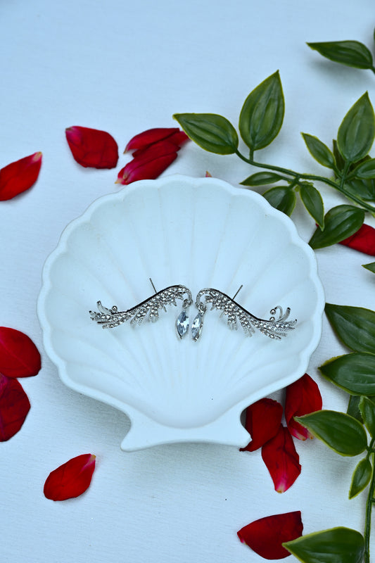 Crystal Wing Earrings